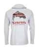 SIMMS Рыболовный костюм UPF50 Худи с длинным рукавом Быстросохнущая Дышащая Солнцезащитная одежда Луя Футболка для улицы Новая