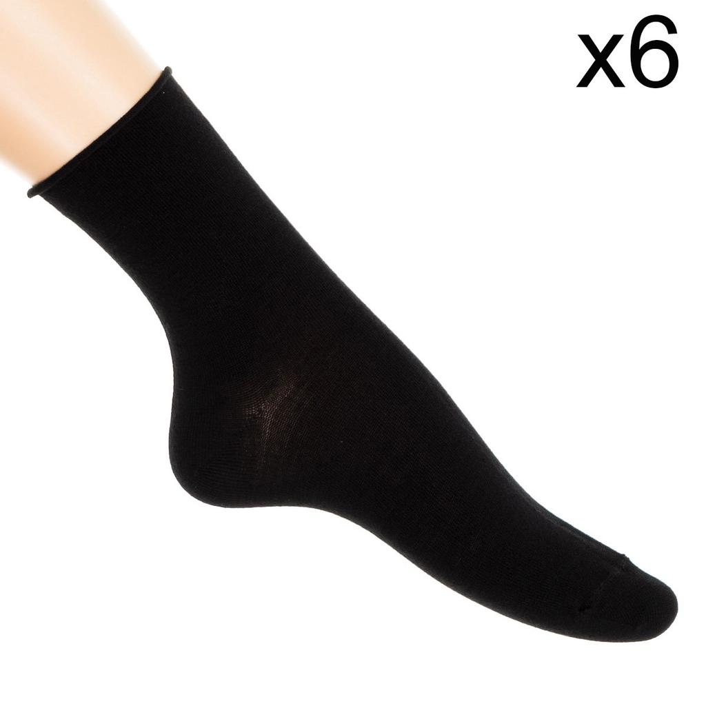 Pack-6 Cotton Socks Without Cuff