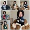 Thickened Knitted Stripe Scarf Korean Style Women Winter Scarves Multicolor Cashmere Shawl  Female