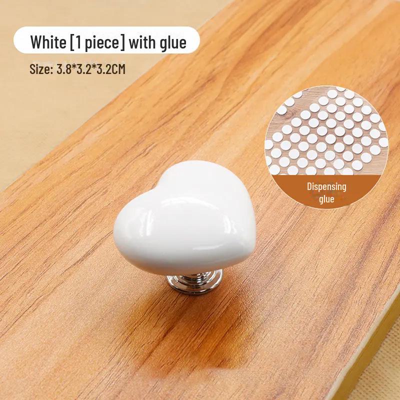 Colorful Heart-Shaped Toilet Flush Button Cover