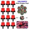 100pcs/bag Water Dropper Head Adjustable Watering Sprinkler Water Saving Anti-clogging Portable Durable Practical Cooling System