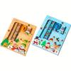 2sets Christmas Student Stationery Gift Set, Cute Cartoon Pencil Eraser Set, Christmas Student Small Gifts, Student School Supplies