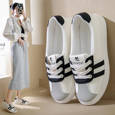 Маленькие белые туфли детские осенние новые корейская версия ins студенческие женские туфли повседневные спортивные универсальные кеды уличная съемка Q6