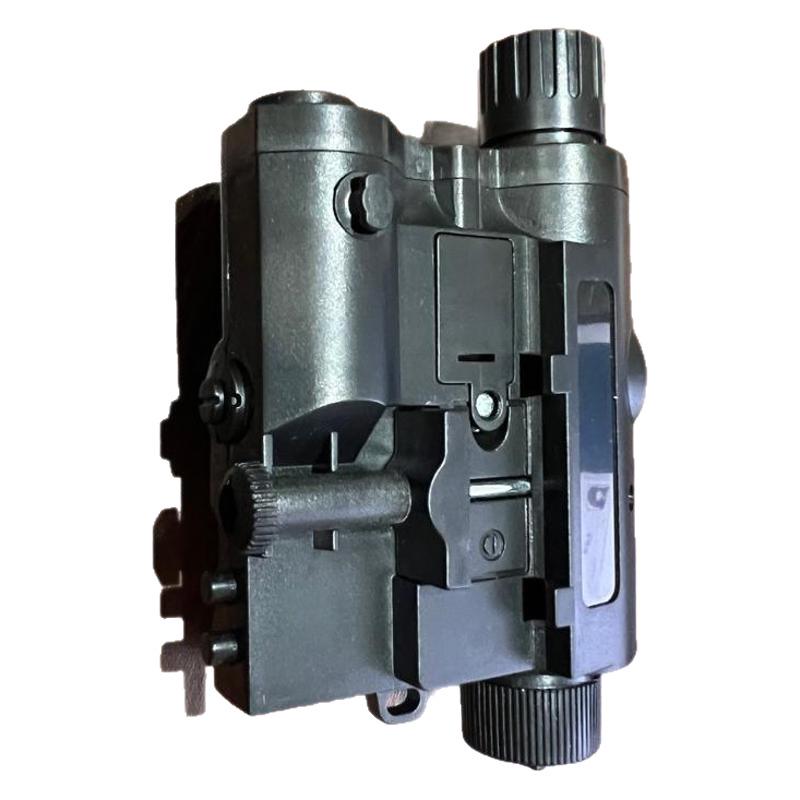 PEQ15 Tactical Box: 20-22mm Rail-Compatible, Green Light Flashlight, Red Laser Toy Accessories