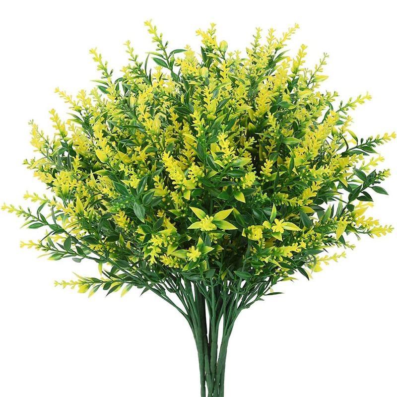 Искусственные цветы лаванды, пластиковые растения. Лаванда на открытом воздухе, в помещении, искусственные цветы, украшение дома, вечеринка, свадьба, сад, офис, украшение террасы.