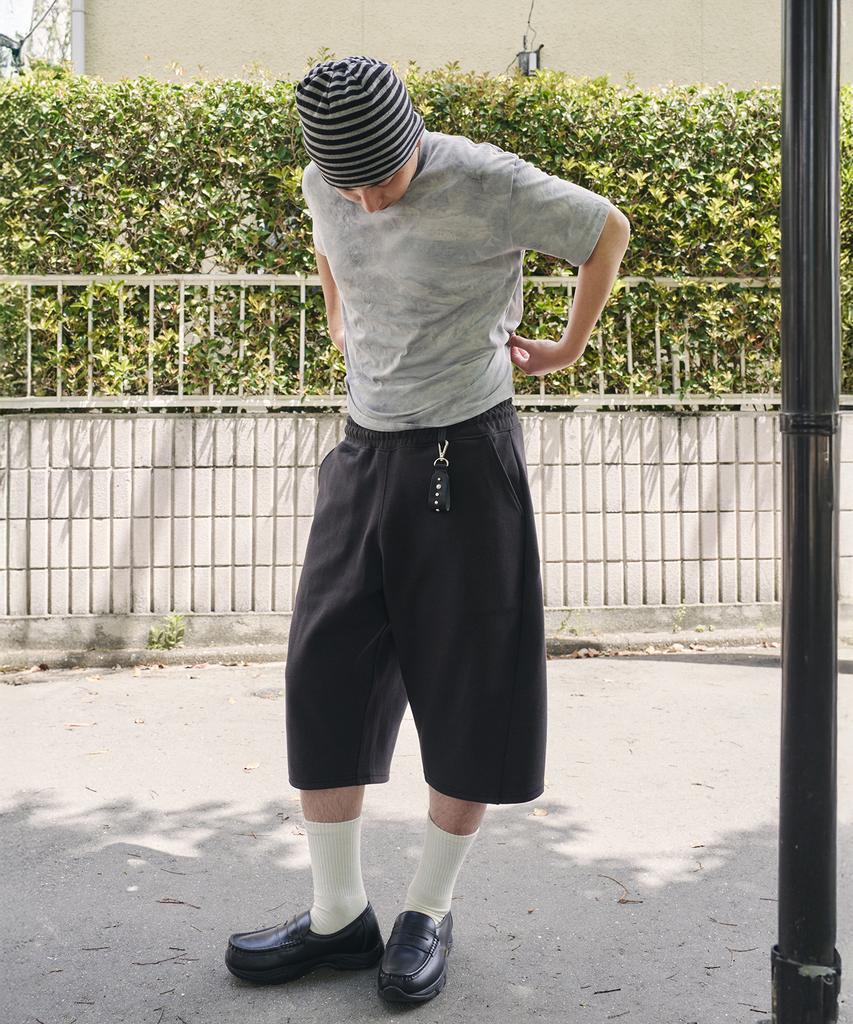 XERO Curved Line Over Sweat Shorts [Deep Charcoal]
