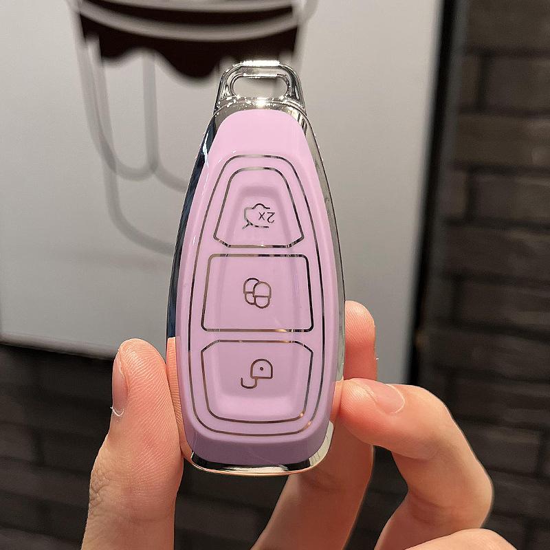 Новый чехол для смарт-ключа с дистанционным управлением из ТПУ для Ford Focus 3 4 ST Mondeo MK3 MK4 Fiesta Fusion Kuga 2013 2014 2015 2017 Защитный чехол