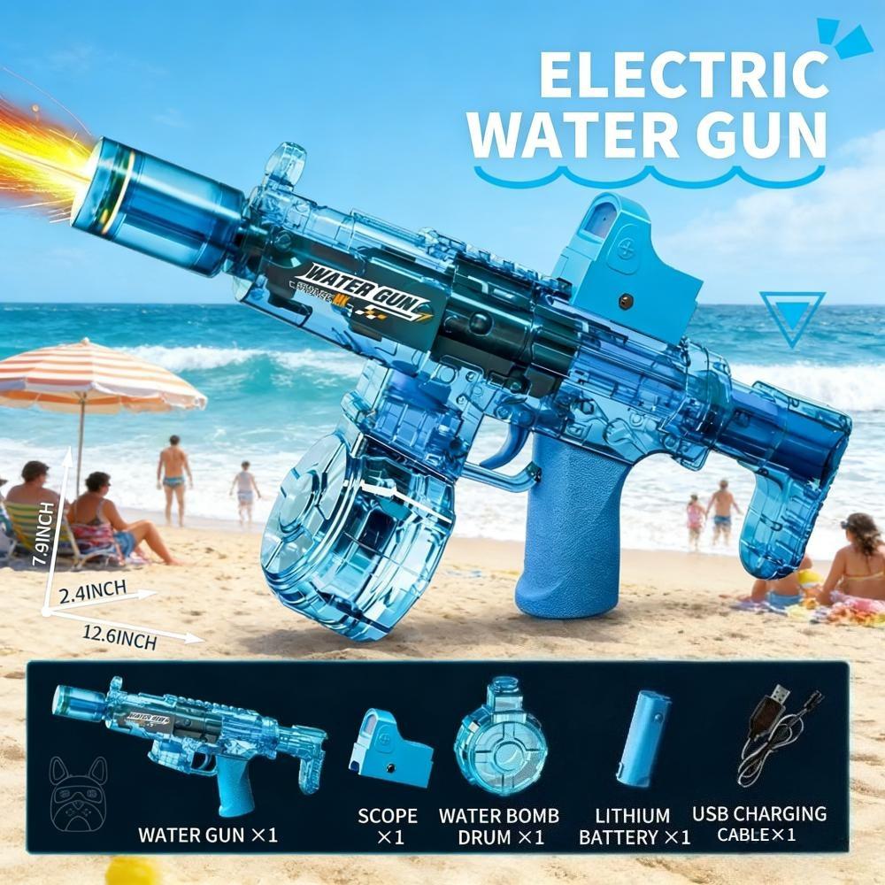 Новый Водяной Пистолет MP5 Электрическая Игрушка Высокое Давление Полностью Автоматическая Винтовка Летние Игры Пляж Бассейн Игрушки для Мальчика Девочки День Рождения Рождественские Подарки