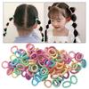 100Pcs Small Candy Color Hair Ring Anti-fall Tight Exquisite Kids High Elastic Simple Hair Ropes Hair Accessories