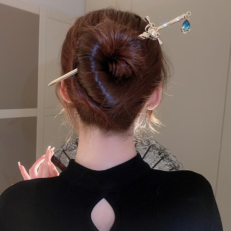 Палочки для волос, винтажные для женщин и девочек, сделай сам, простая прическа в китайском стиле, дизайн, держатель для хвоста, аксессуары для волос, ювелирные изделия