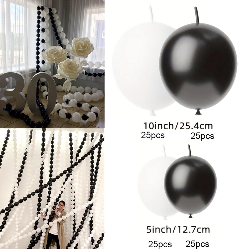 100 шт., одноцветный воздушный шар, цепочка для воздушных шаров «сделай сам», шарик Линколона, игольчатый хвост, цепочка для воздушных шаров на день рождения, выпускной, юбилей, вечерние украшения