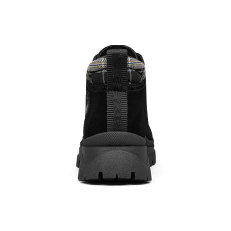 (WMNS) Skechers Roadies Martin Boots 'Black Grey' Women's 113436-BLK