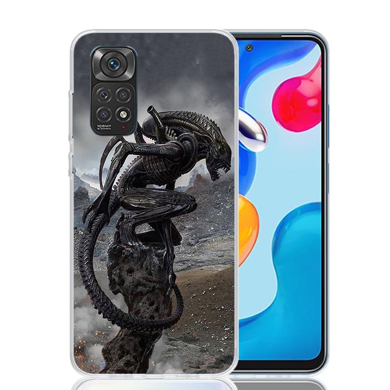 Alien Vs Predator Painted Phone Case For Xiaomi Redmi Note 15 14 13 12S 12 Pro Plus 11S 11E 11 11T 10S 10 Art Soft Pattern Cover