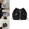 Trendy Chain Bucket Bag 2023 Summer New Sequin Shoulder Bag Street Fashion Commuter Crossbody Bag