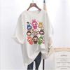 Women's Short-sleeved Loose T-shirt Short-sleeved Blouse Fashion Labubu Pattern Printing