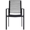 Maison Exclusive - Chaises de jardin lot de 4 Rotin PVC Noir