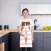 1 шт. Шоколадный Дрип Мороженое Рожок Полосатый Фартук Льняный Кухня Выпечка Шеф-повар Подарок Для Нее Смешная Одежда Для Готовки Домашний Декор