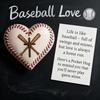 Love Heart Baseball Pocket Hug with Positive Card Emotional Support Heart Shaped Baseball Pocket Token Decoration Players Collectible Inspirational