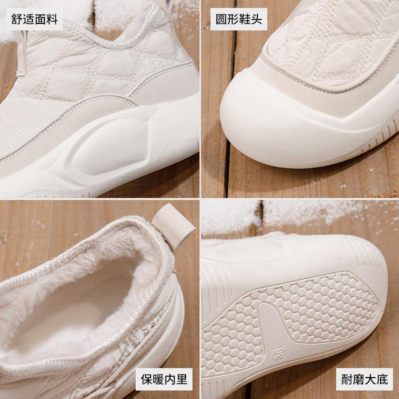 Модные милые симпатичные кампусные спортивные школьные зимние ботинки для женщин на платформе с высоким берцем коричневые плюшевые теплые повседневные кроссовки