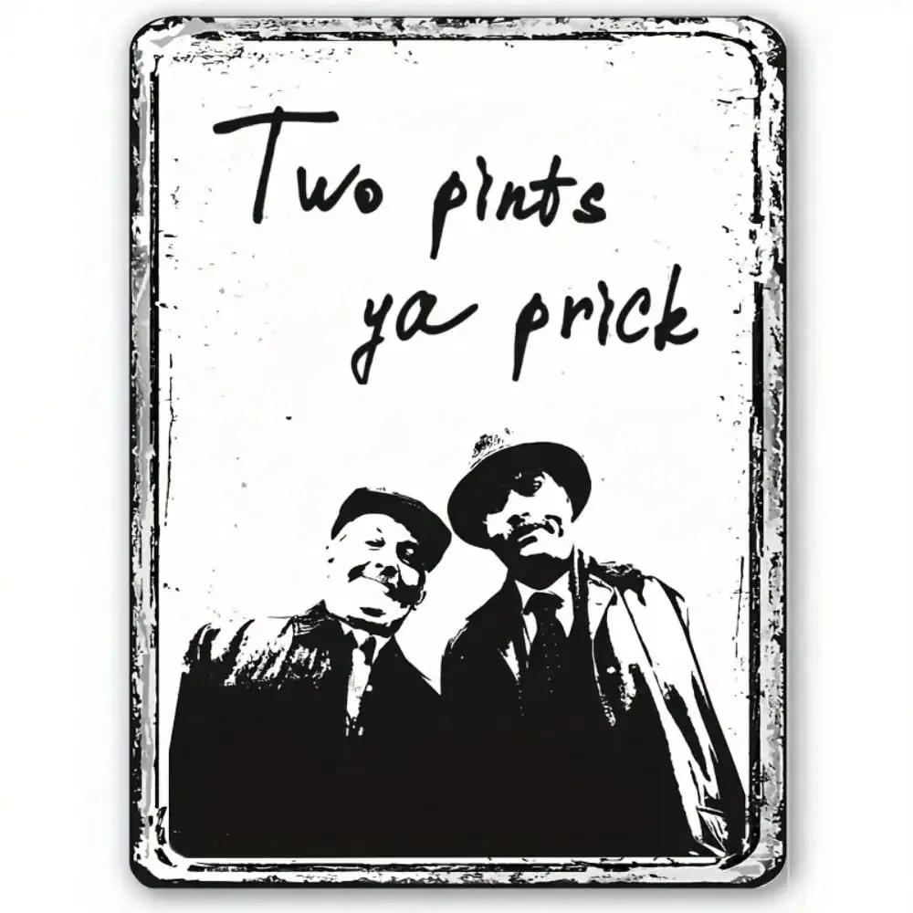 Scotland Still Game Pints Inspired Metal Sign Retro TV Design for Man Cave Pub Shed Decor