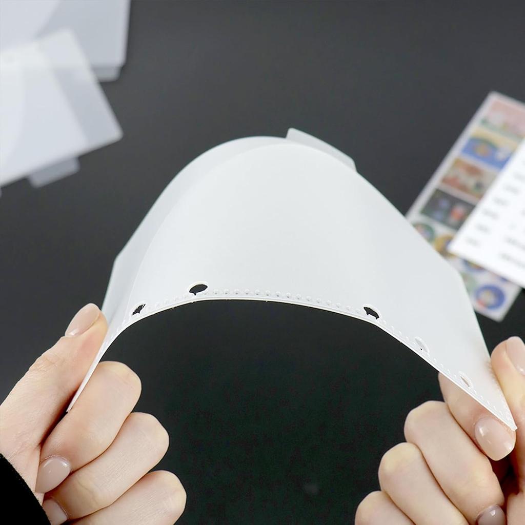 6pcs Frosted PP Binder Pocket Dividers – A6 Cash Envelopes for 6 Ring Budgeting Planner Inserts, Supplies & Accessories