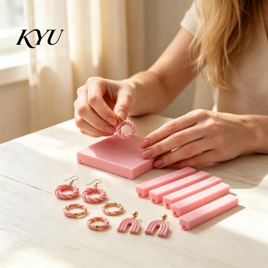 Jewelry Making Accessories Polymer Clay Bead Roller & Snake Maker Tool, 6 Sizes Crafting Tools Strip Hoop for DIY Earring Professional Equipment
