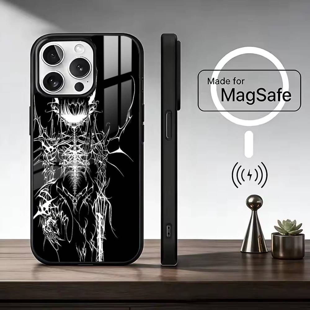 C-Gothic C-Cyber Sigil Phone Case For iPhone17,16,15,14,13,12,11 Plus,Pro Max Magnetic For Magsafe Wireless Charging