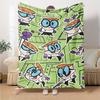 Powerpuff Girls Flannel Blanket Super Soft Warm Cozy Blanket For Sofa Bed Office Travel Allseason Home Decor Gift