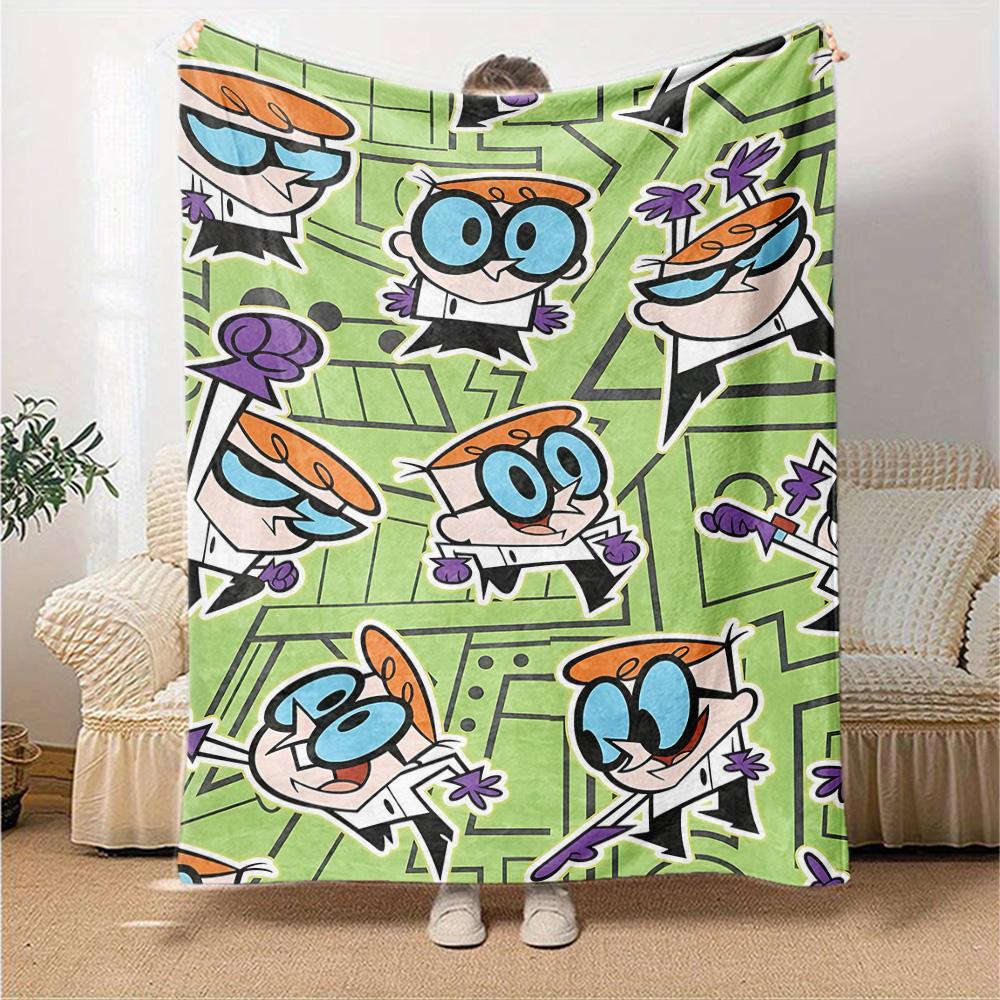 Powerpuff Girls Flannel Blanket Super Soft Warm Cozy Blanket For Sofa Bed Office Travel Allseason Home Decor Gift