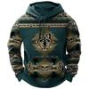Зимняя мужская толстовка с капюшоном Harajuku Ethnic Wind Graphics Retro Clothes Pullover Shirt Casual Street Loose Casual Hoodie