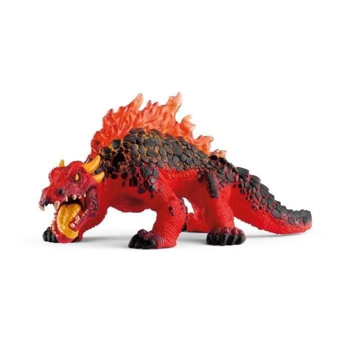 Figurine Lézard de Lave, Monstre de lave mythique et féroce, Hautement détaillée, Schleich 70156 Eldrador Creatures, des 7 ans
