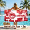 Custom Text Beach Towel, Soft Absorbent Swimming Multi-use TowelAberdeen FC