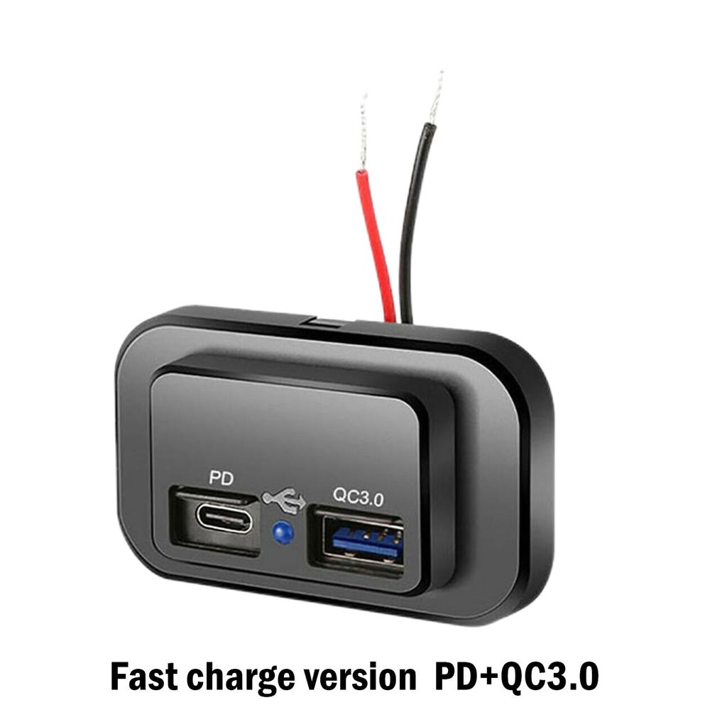 Двойная USB-розетка в прикуриватель автомобиля 12 В/24 В 3,1 А 4,8 А USB-розетка для зарядки Адаптер питания для мотоцикла, кемпера, грузовика, квадроцикла, лодки, автомобиля, автодома