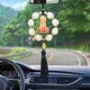 Car Pendant Lotus Pendant Buddha Ornament Gourd Blessing Ornament Creative Boxwood High-end New Pendant Car Accessories Interior
