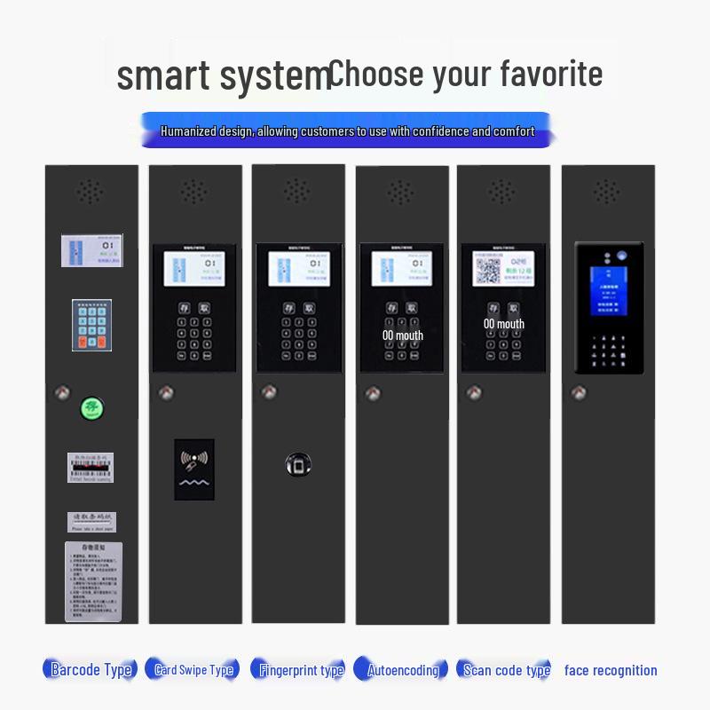 Smart Facial Recognition Lockers for Shopping Malls, Supermarkets, Gyms, and Employee Changing Rooms