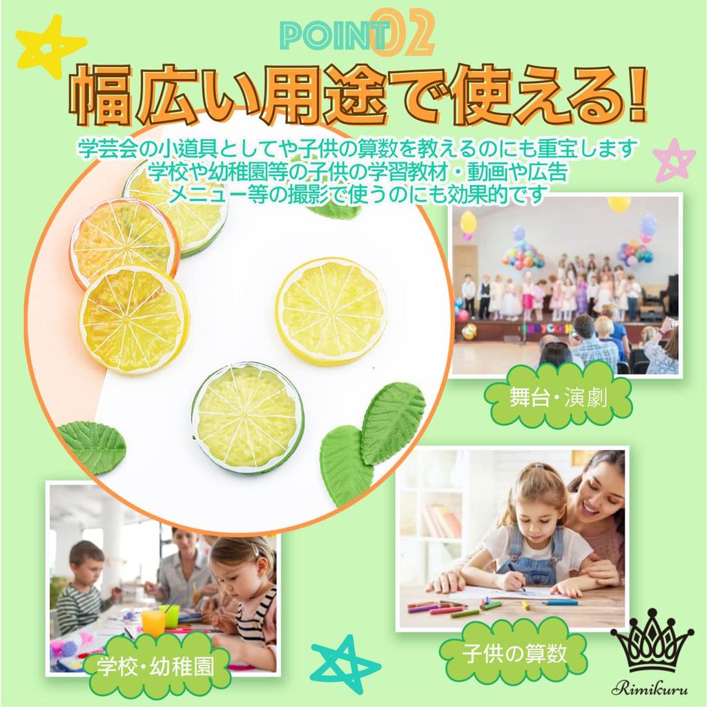 Rimikuru Food Sample Lemon Slices Set for Fruit Display (Lemon, 12-Piece Set)