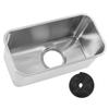 RV Sink Square 390x190x185mm 304 Stainless Steel Large Capacity Flush Mounted Camper Sink with 90mm
