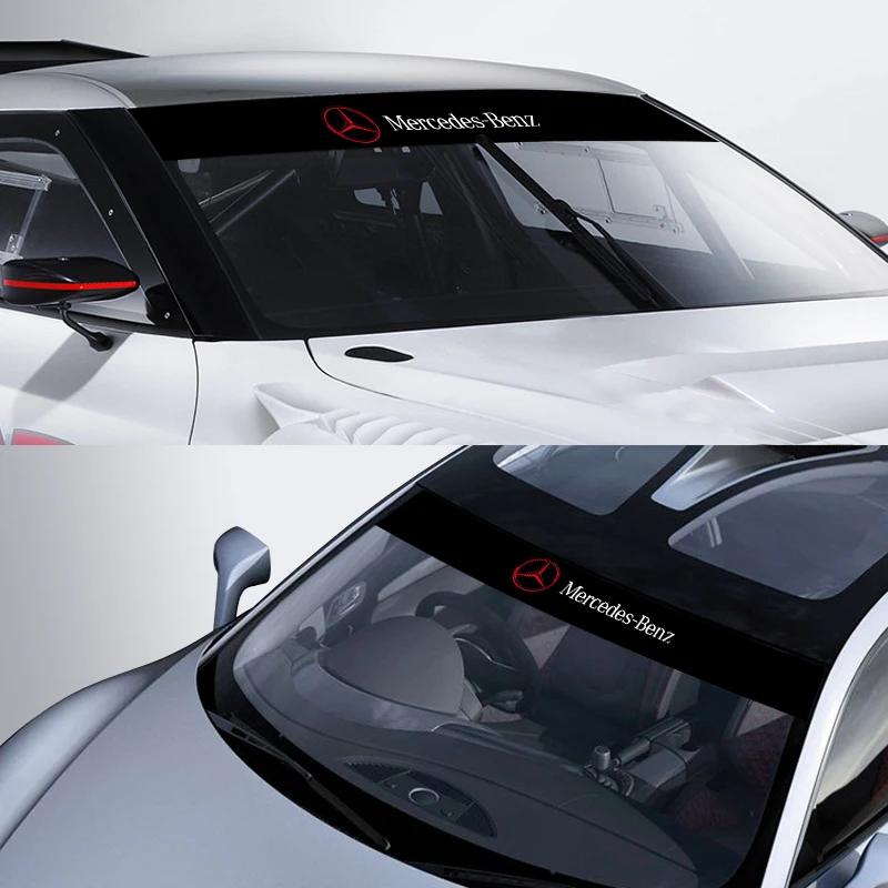 AABIG1 Car Front Windshield Stickers Front and Rear Decorative Decals Sticker For Mercedes Benz AMG W204 W213 W205 W211 W212 W176