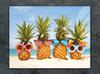 SZKLANA DESKA DO KROEJNIA 30x22 ANANAS