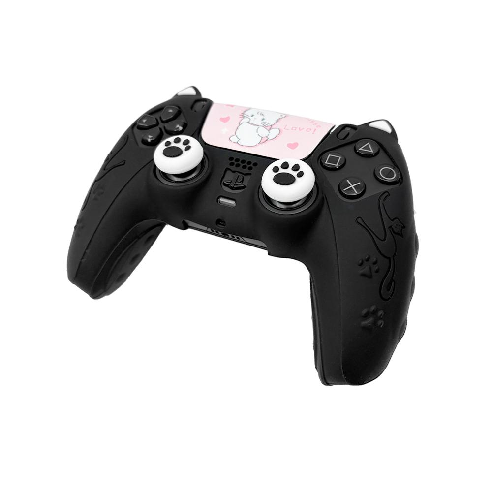 VILCORN Anti-Slip Silicone Case for PS5 Controller with Thumb Grips – Shockproof Skin Cover for DualSense Gaming Accessories