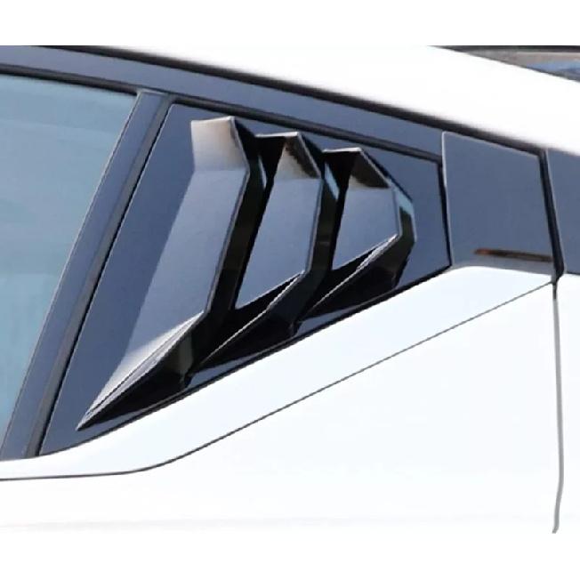 For Nissan Altima Car Rear Louver Window Side Shutter Cover Trim Sticker Vent Scoop ABS Carbon Fiber Accessories