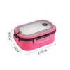 1 шт. коробка для завтрака Bento Box, двухслойная коробка для завтрака с ложкой и вилкой, контейнеры для еды большой емкости, герметичные, экологически чистые, из бисфенола А