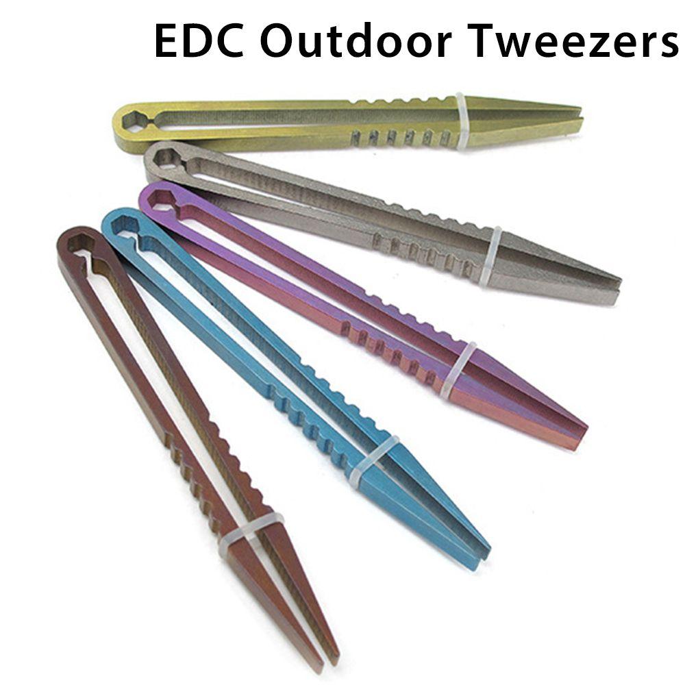 Tool Professional Tweezers Pick Up Clamping TC4 Clip Titanium Tweezer EDC Multipurpose Gadget