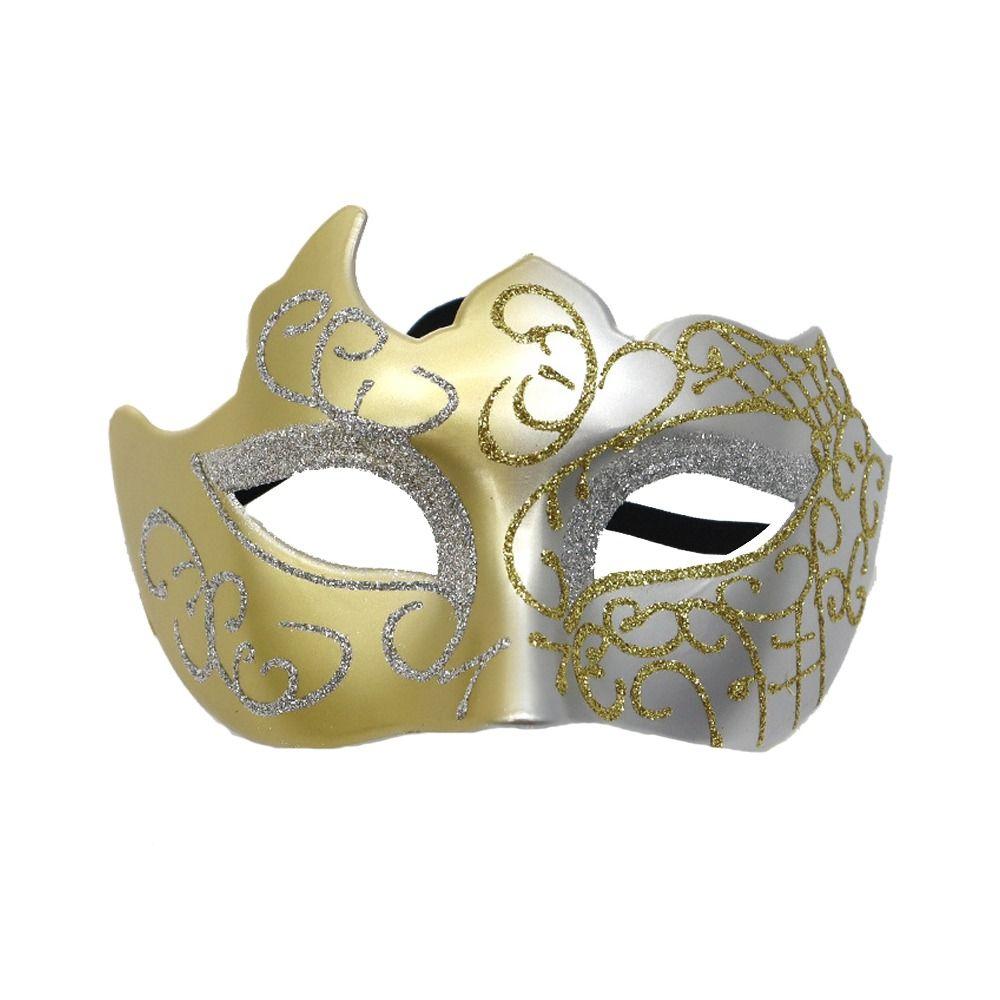 Маска Джентльмена на Пол-Лица Косплей Глянцевая Маска Танцевальная Маска Маскарадная Вечеринка