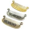 Vintage Viking Beard Comb Heavy Duty Metal Carved Portable Travel Pocket Men Beards Mustaches Hair Wide Teeth Comb