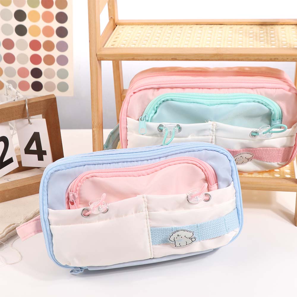 Large Capacity Student Pencil Case Multi-layer Gel Pen Organizer Cute Pencil Pouch  Stationery