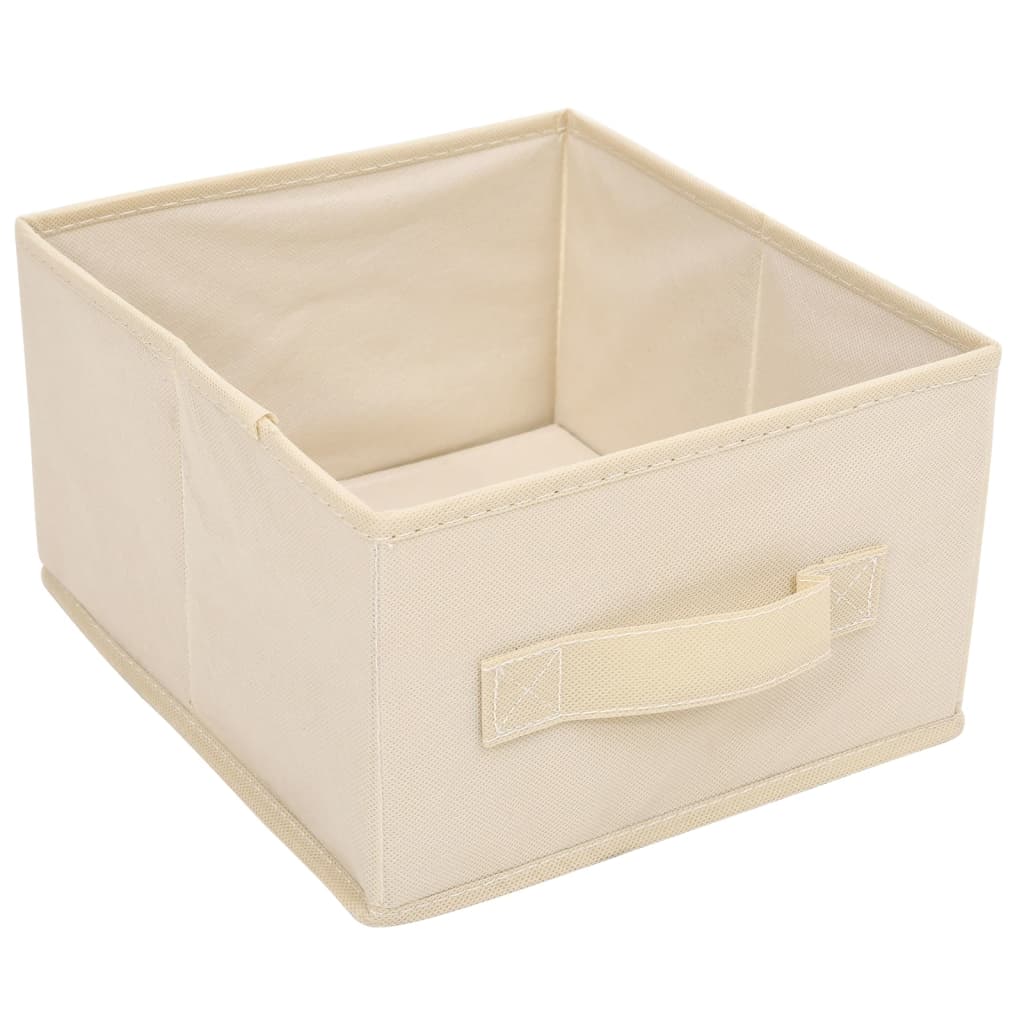 Storage Cabinet with 6 Drawers 55 * 29 * 55 cm Cream Steel