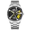 LIGE Fashion Men's Watch Luxury Stainless Steel Waterproof Sports Quartz Watch Supercar Wheel Dial Military Watches for Men+Box