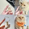 Cat Hair Storage Bottle Transparent Pet Fur Keepsake Keychain for Collecting Cat Dog Hair Pet Memorial Urn for Cat Lovers