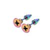 Cool Colorful Small Stud Earrings for Women Men Piercing Stainless Steel Circle Hoop Earrings Punk Girl Dangle Earrings